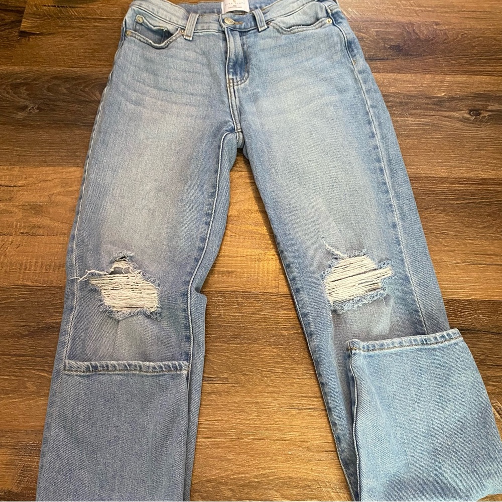 True Craft High Rise Straight Leg Jeans